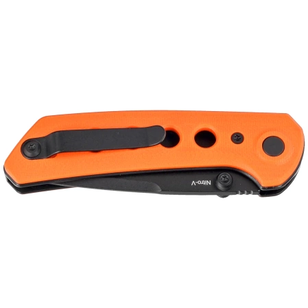 Nóż składany Reate PL-XT Orange G10, Black PVD Nitro-V