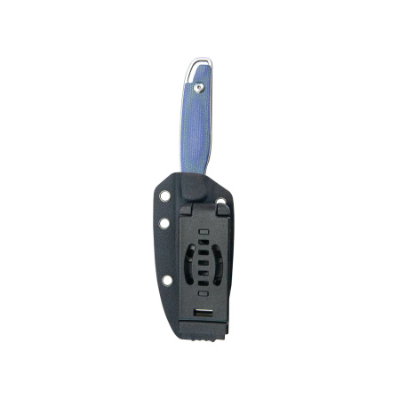 Kubey Dust Devil Knives Blue Micarta, Beadblasted 14C28N by K.C. Spiron (KU357D)