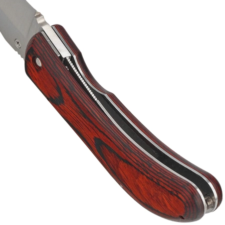 Nóż składany Muela SW-8R Red Pakka Wood, Satin X50CrMoV15