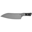 Microtech Utility Kitchen Knife Titanium Bolster/Black G10, Stonewashed MK390 (3400B-10BK)