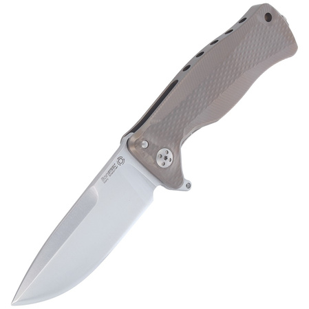 LionSteel SR11 Bronze Titanium, Satin Sleipner by Molletta Knife (SR11 B)