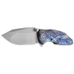 Remette RT-Cool Whale Knife Lightning Pattern Titanium, Manual Fine Grinding Pearlescent M390 (RTCL-T3)