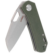 Kubey Knife Duroc Green Micarta, Black Stonewashed AUS-10 by Colin Maisonpierre (KU332L)