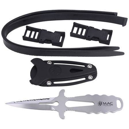 Nóż nurkowy MAC Apnea 9 Gray Skeleton, Mirror W 1.4060 (APN09)