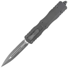 Microtech Dirac D/E OTF Knife Black Aluminum, Tactical by Tony Marfione (225-1T)