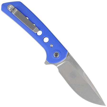 Nóż składany Reate PL-XF-13 Blue G10, Stonewashed Nitro-V