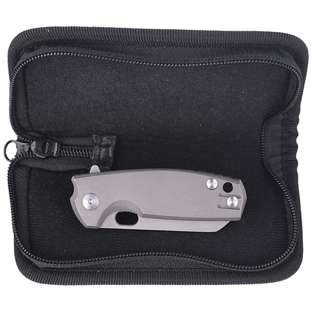 Nóż składany Fox Baby Core Stonewashed Titanium, Stonewashed M390 by Jesper Voxnæs (FX-608 TI)