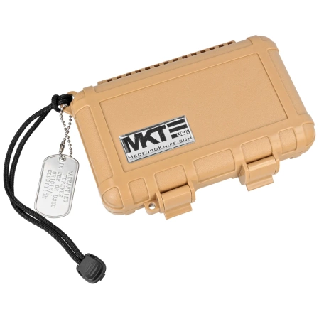 Medford Praetorian Slim D/P Knife, Blue Titanium, Bronze HW/Clip, Tumbled S45VN by Greg Medford (MK2084TD-37A2-T1C1-Q4)