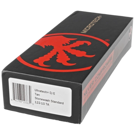 Nóż automatyczny OTF Microtech Ultratech D/E Tan Aluminium, Stonewashed M390 by Tony Marfione (122-10TA)