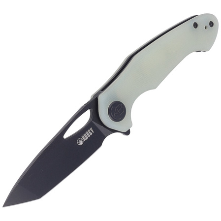 Nóż składany Kubey Dugu T/E Jade G10, Dark Stonewashed 14C28N (KU159E)