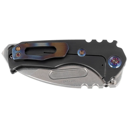 Medford Praetorian Genesis T Tanto Charocal DLC Titanium, Flm HW/Clip, Tumbled S45VN by Greg Medford (MK0294TT-30PV-TFCF-BN)