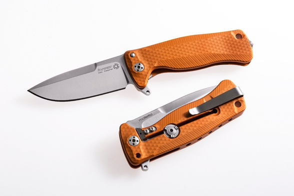 LionSteel SR22A Orange Aluminum, Satin Sleipner by Molletta (SR22A OS)