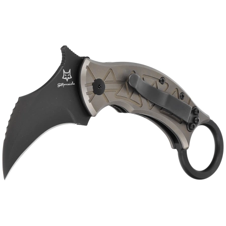 Nóż składany FOX Tribal K Karambit Bronze Titanium, PVD M390 by Doug Marcaida (FX-802 TiPVD)