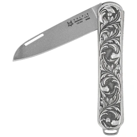Fox Vulpis LE No 152/300 Pocket Knife Sterling Silver 925, Polished M390 (FX-VP130 AG)