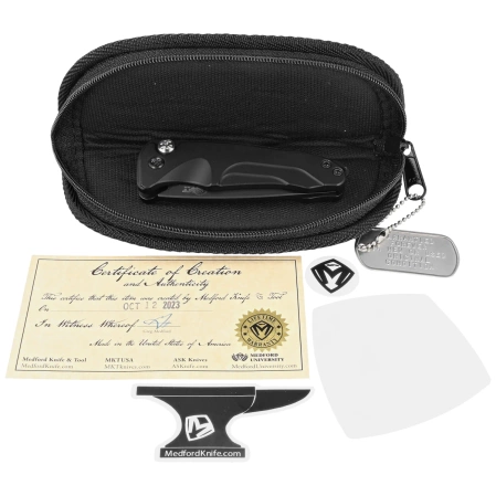 Medford Smooth Criminal Auto Black Aluminum, PVD HW/Clip, Black PVD S45VN by Greg Medford (MKA394PQ-42AB-TPCP-Q4)