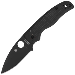 Nóż składany Spyderco Shaman SALT Black G10, Black DLC MagnaCut by Sal Glesser (C229GMCBKP)
