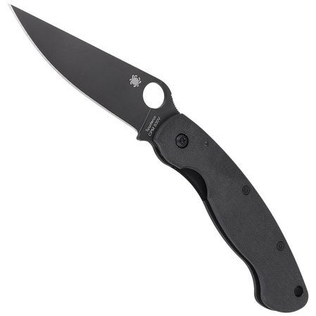 Spyderco Military G-10 Black/Black Blade Knife (C36GPBK)