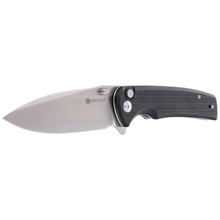 Sencut Knife Sachse Black Micarta, Satin 9Cr18MoV (S21007-1)