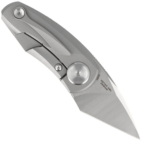 Nóż składany Bestech Tulip Frame Lock Grey Titanium, Stonewashed / Satin M390 by Ostap Hel (BT1913A)