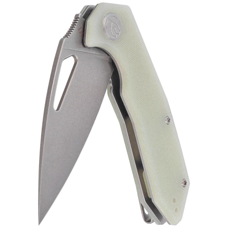 Nóż składany Kubey Coeus KU122V Jade G10, Stonewashed 14C28N