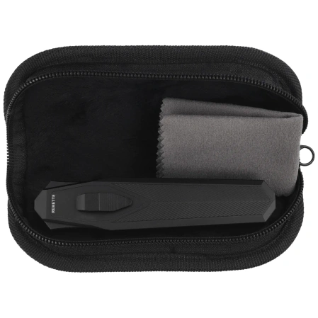 Remette RT-Swordfish T Knife Black Aluminum/Copper Carbon Fiber, Titanium Black Stonewashed S35VN (ZL103D15)