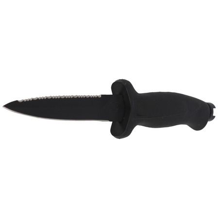 MAC Aquatys 11 2 Black PP/TPE Diving Knife, Idroglider Gold Black W 1.4116 (AQT12ST-2.N)