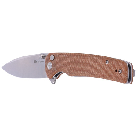 Sencut Knife Sachse Brown Micarta, Satin 9Cr18MoV (S21007-3)