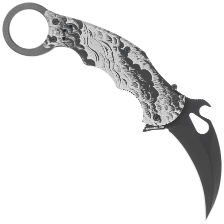 Fox The Storm Karambit Black Aluminum, Black N690Co (FX-599 ALB-2)