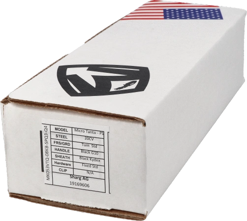 Medford Micro Tanto PS Black G10, Std HW, Tumbled 3V (MK053VTQ-08KB-SPQ3-Q4)