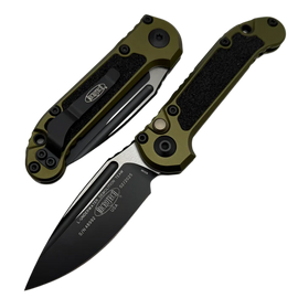 Microtech LUDT Gen III S/E Automatic Knife OD Green Aluminum, Black M390MK by Tony Marfione (1135-1OD)