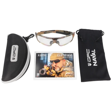 Okulary OPC Tactical JET I Naval Matt Camo, Clear (N TJ I MATT CAMO CLEAR)