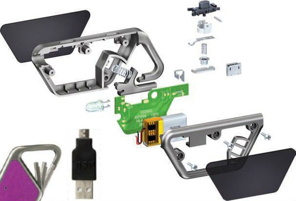 Latarka ASP Sapphire USB LED Aluminium Blue- 53650