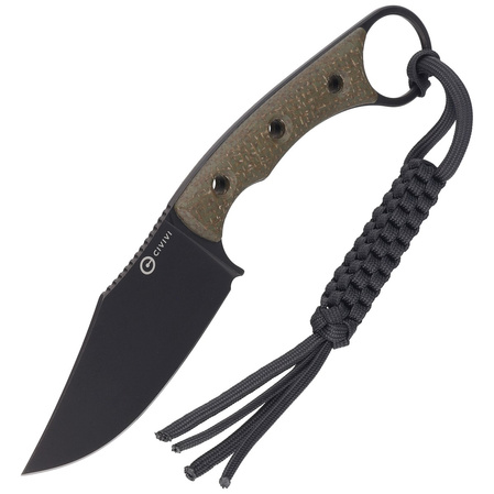 Civivi Knife Midwatch Green Micarta, Black Stonewashed N690 (C20059B-3)