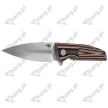 Bestech Knife Fin Black / Orange / Beige G10, Satin 14C28N (BG34C-1)