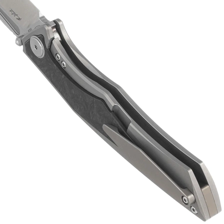 Nóż składany Bestech Togatta Grey Titanium/Marble Carbon Fiber, Satin M390 by Koens Craft (BT2102F)