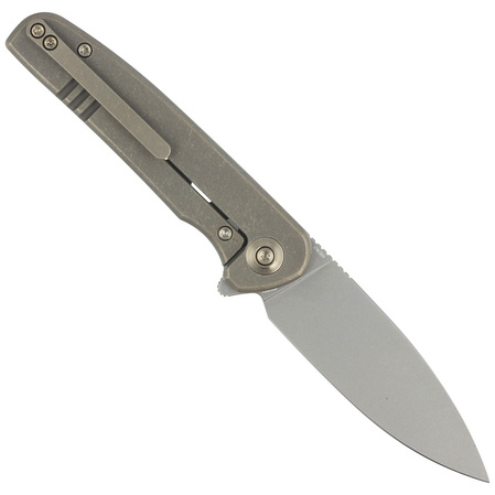 Nóż składany WE Knife Shakan LE No 176/210 Bronze Titanium, Gray Stonewashed CPM 20CV (WE20052B-2)