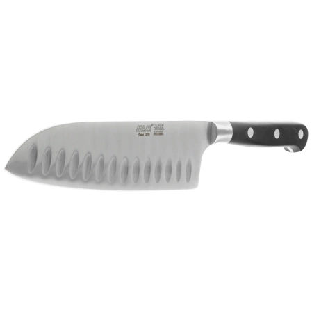 MAM Santoku Granton Edge Black Polimer, Polished X30Cr13 (66903)
