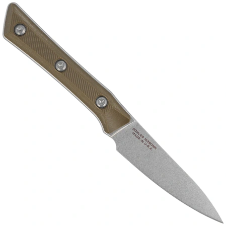 Microtech Pairing Kitchen Knife OD Green G10, Stonewashed MK390 (3500-10OD)