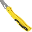 Spyderco Stretch 2 XL Lightweight Salt Knife Yellow FRN, Satin H-2 by Sal Glesser (C258PYL)