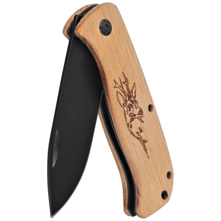 Martinez Albainox Country Deer Knife Wood, Black 3Cr13Mov (25147GR633)