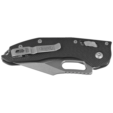 Microtech Stitch Ram-Lok S/E Knife Black Fluted G10, Stonewashed M390MK by Borka Blades and Tony Marfione (169RL-10FLGTBK)