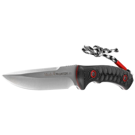 Muela Phantom-12W Black Micarta Knife, Satin X50CrMoV15