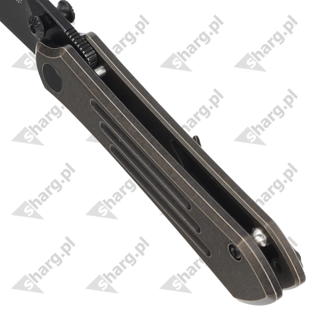 Nóż składany Bestech Icarus Black-Bronze Stonewashed Titanium, Black Stonewashed M390 by Nick Rogers (BT2302B)