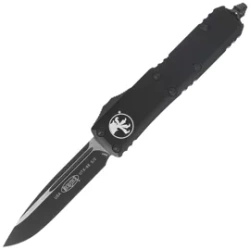 Microtech UTX-85 S/E OTF Knife Black Aluminum, Tactical M390 (231-1T)
