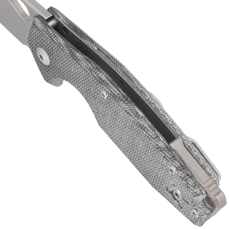 Nóż składany FOX Yaru Black Micarta, Acid Stonewashed M398 by Jesper Voxnæs (FX-527LI MB)