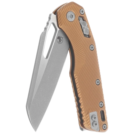 Microtech MSI S/E Knife Tan Fluted Aluminum, Apocalyptic M390MK by Tony Marfione (210-10APFLTA)