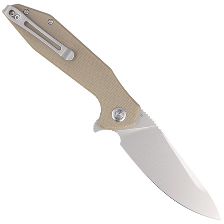Kubey Nova LL KU117I Knife Tan G10, Bead Blasted D2
