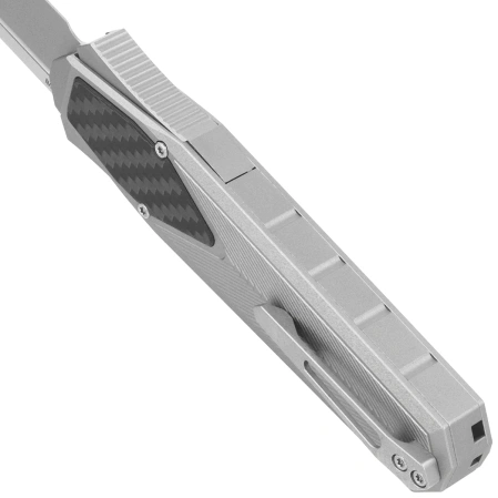 Nóż grawitacyjny Remette RT-Swordfish CP Gray Aluminum/Carbon Fiber, Ceramic Sandblasted S35VN (ZL103D1)