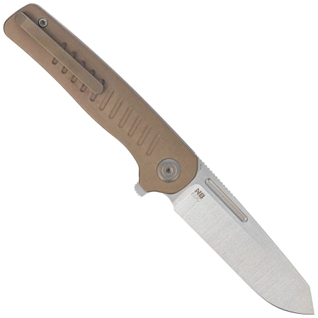 Kubey KB Knives Steelhead Bronze Titanium, Satin M390 by Mark Perez (KB315D)