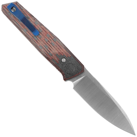 Nóż składany Reate PL-6 Red / Black Micarta, Satin Nitro-V (PL-6 RDBKM SAT)